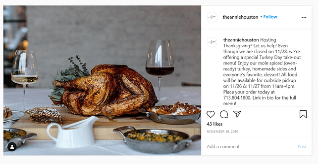 November foodie days calendarsocial media content inspiration